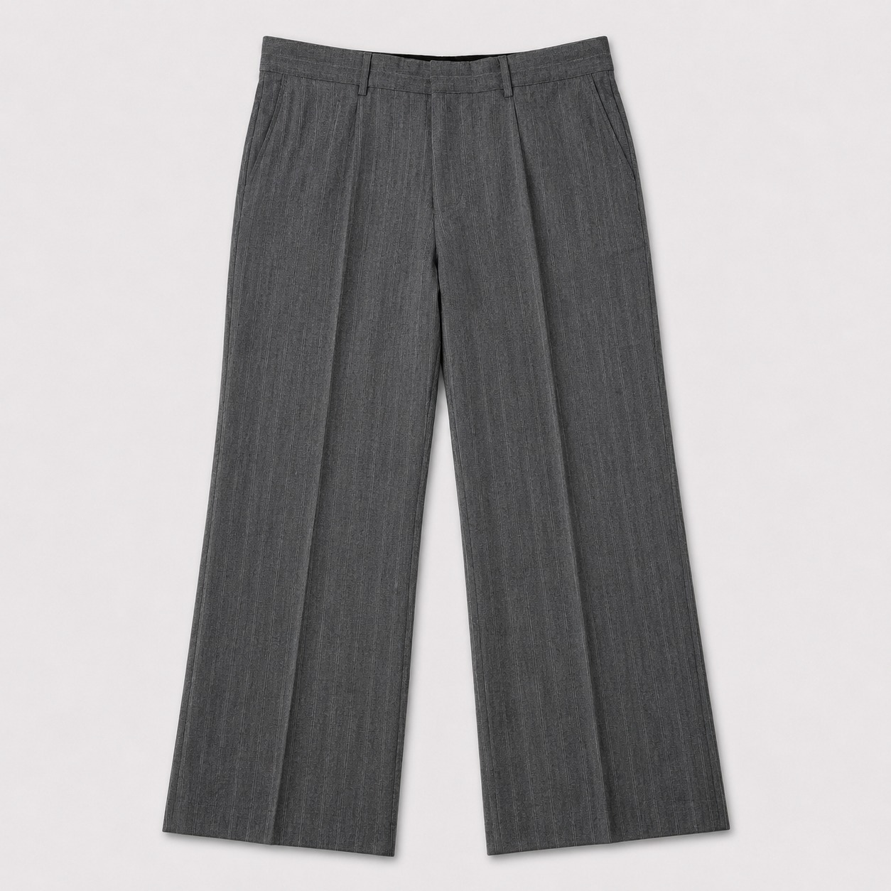 Express Design Studio Producer Dress Pants Mens 36x30 Gray Pinstripe Wool